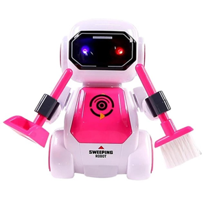 اسباب بازی ربات کنترلی نظافتچی صورتی SMART CLEANING ROBOT مدل T21B-2629 _اسباب بازی ربات